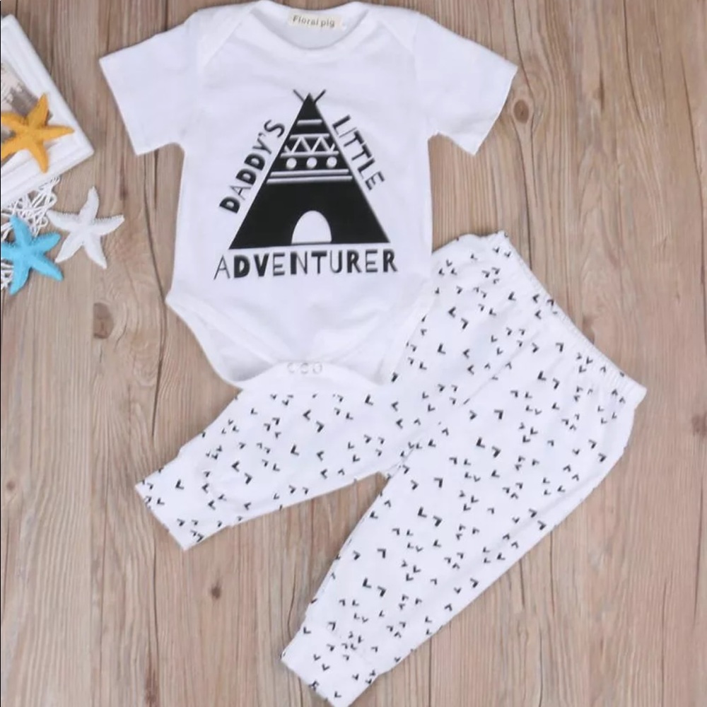 NWT Daddy’s little adventurer 2 pc